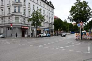 Kreuzung Rosenheimer Straße/Metzstraße (© Peter Martl)