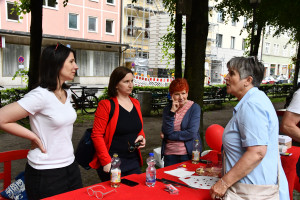 Anne Hübner, Maria Deingruber, Georgina Wismeyer (Vorsitzende AG 60plus München) und Maria Noichl (MdEP) (© Peter Martl)