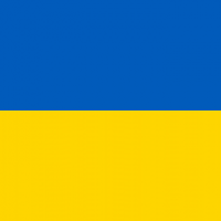 Farben der ukrainischen Flagge (blau/gelb)