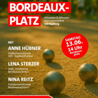 Plakt für das Bouleturnier